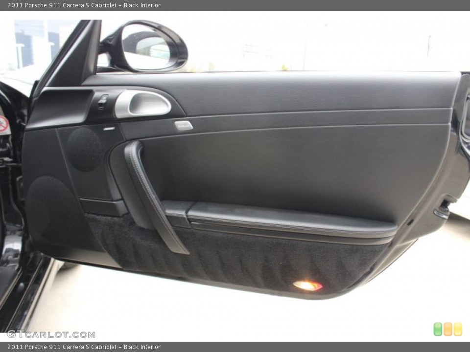 Black Interior Door Panel for the 2011 Porsche 911 Carrera S Cabriolet #87856154