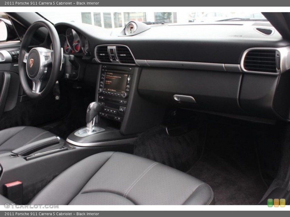 Black Interior Dashboard for the 2011 Porsche 911 Carrera S Cabriolet #87856175
