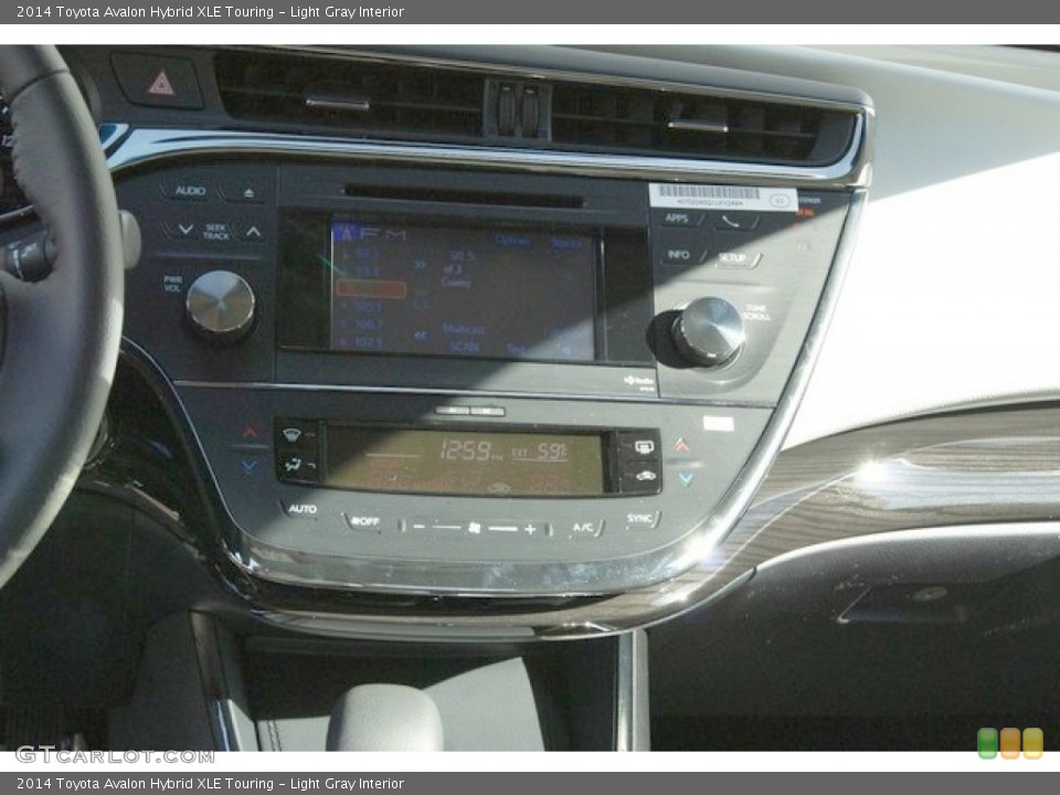 Light Gray Interior Controls for the 2014 Toyota Avalon Hybrid XLE Touring #87858992