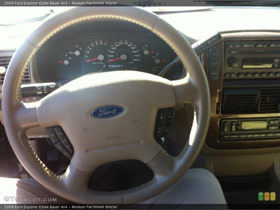 Medium Parchment Interior Steering Wheel for the 2004 Ford Explorer Eddie Bauer 4x4 #87859589