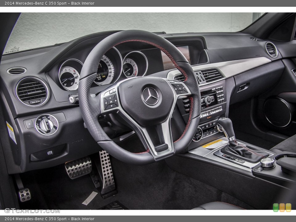Black Interior Dashboard for the 2014 Mercedes-Benz C 350 Sport #87866962