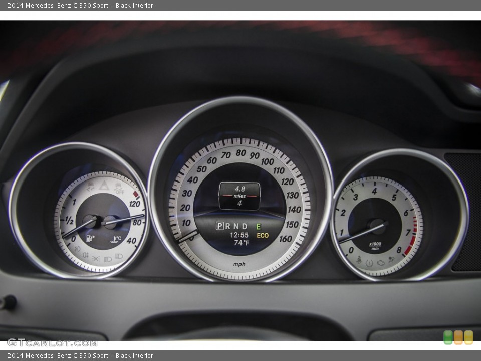 Black Interior Gauges for the 2014 Mercedes-Benz C 350 Sport #87866989