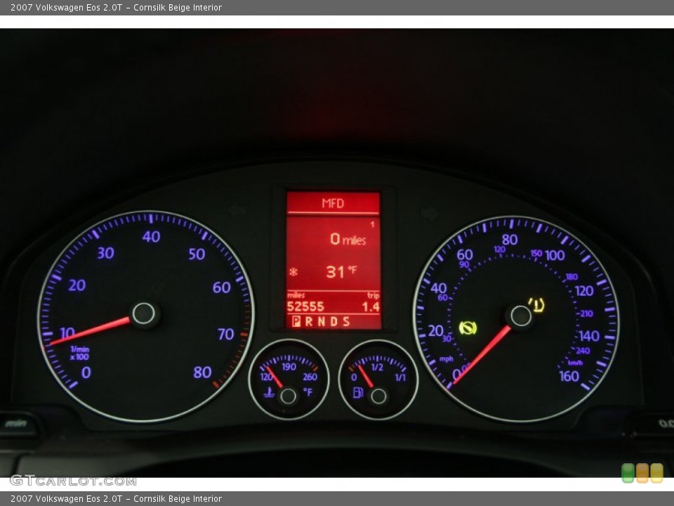 Cornsilk Beige Interior Gauges for the 2007 Volkswagen Eos 2.0T #87867985