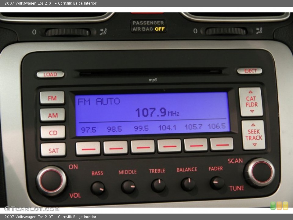 Cornsilk Beige Interior Audio System for the 2007 Volkswagen Eos 2.0T #87868036