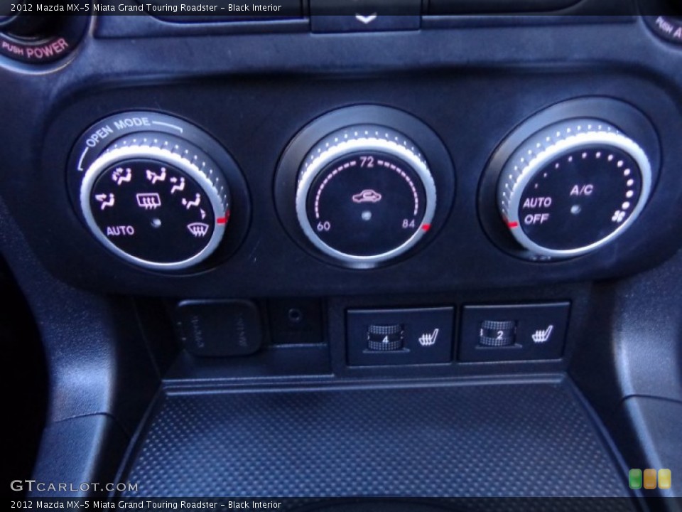 Black Interior Controls for the 2012 Mazda MX-5 Miata Grand Touring Roadster #87869275