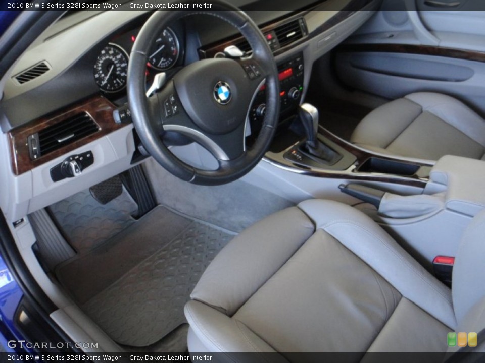 Gray Dakota Leather 2010 BMW 3 Series Interiors