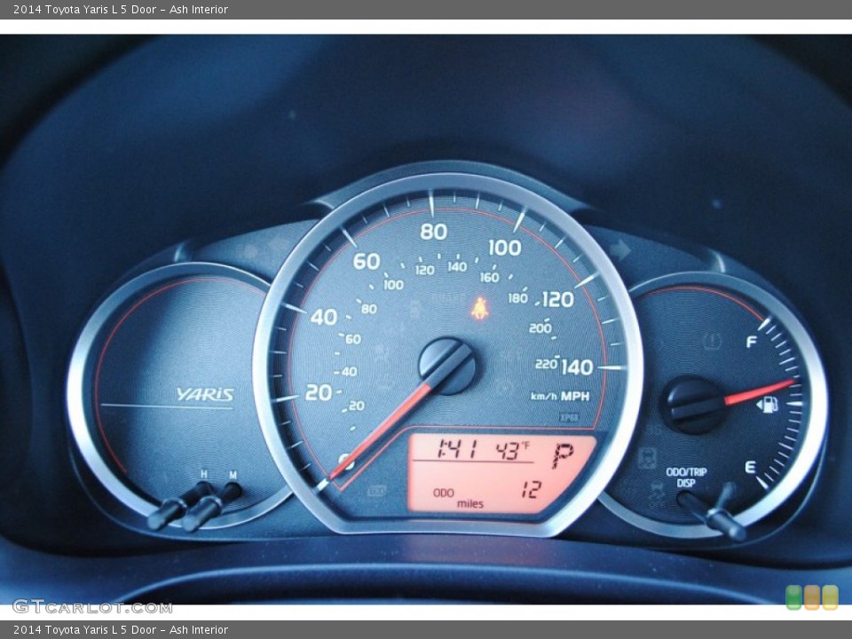Ash Interior Gauges for the 2014 Toyota Yaris L 5 Door #87873981