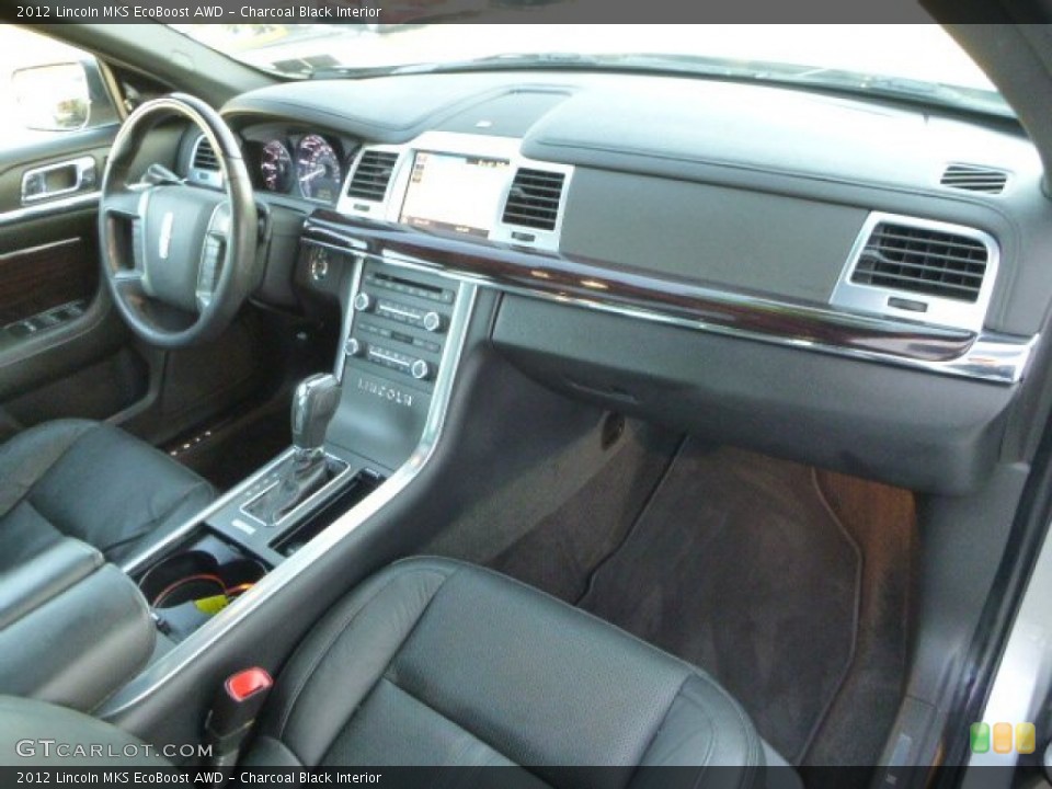 Charcoal Black Interior Dashboard for the 2012 Lincoln MKS EcoBoost AWD #87879879
