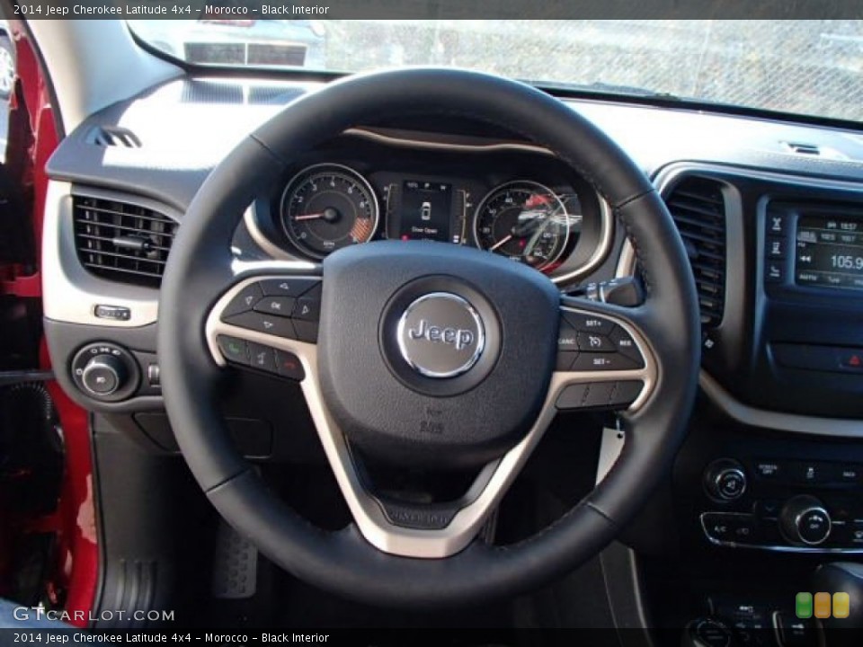 Morocco - Black Interior Steering Wheel for the 2014 Jeep Cherokee Latitude 4x4 #87879913