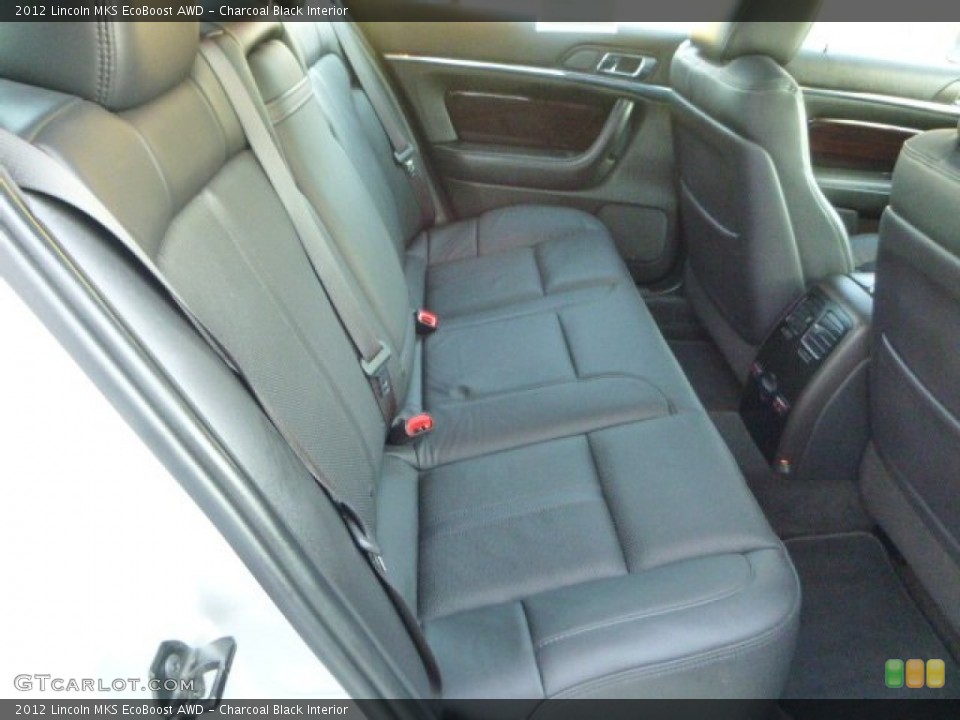 Charcoal Black Interior Rear Seat for the 2012 Lincoln MKS EcoBoost AWD #87879949