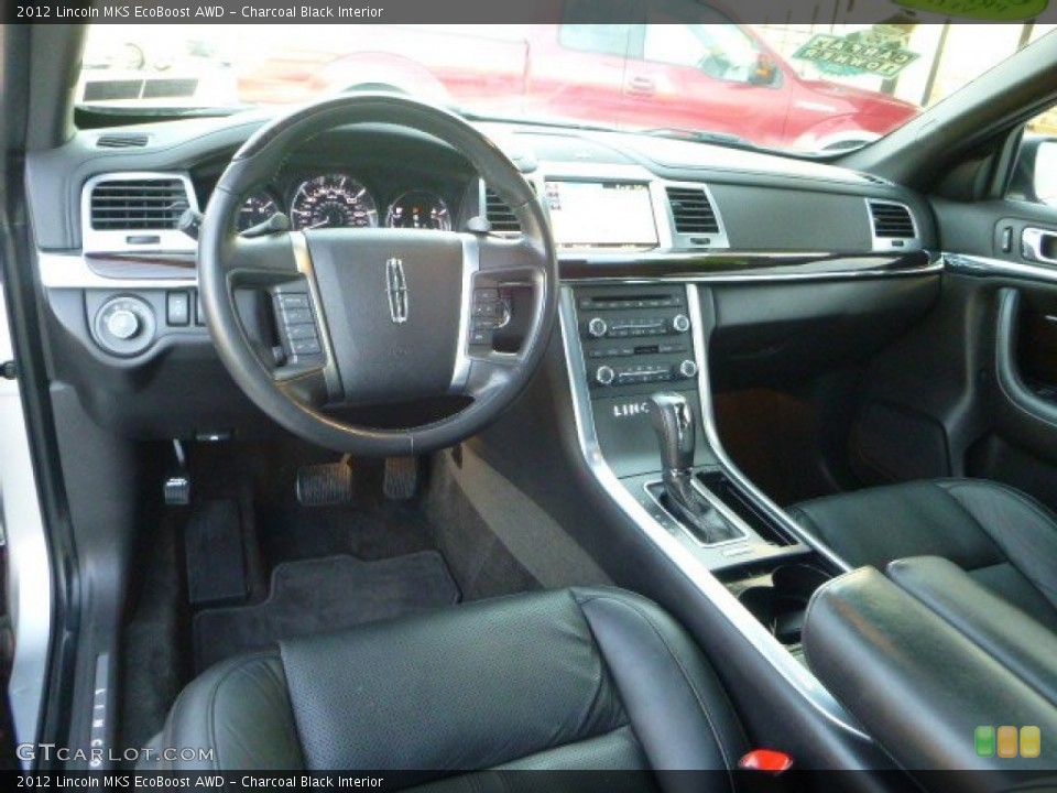 Charcoal Black Interior Prime Interior for the 2012 Lincoln MKS EcoBoost AWD #87880021