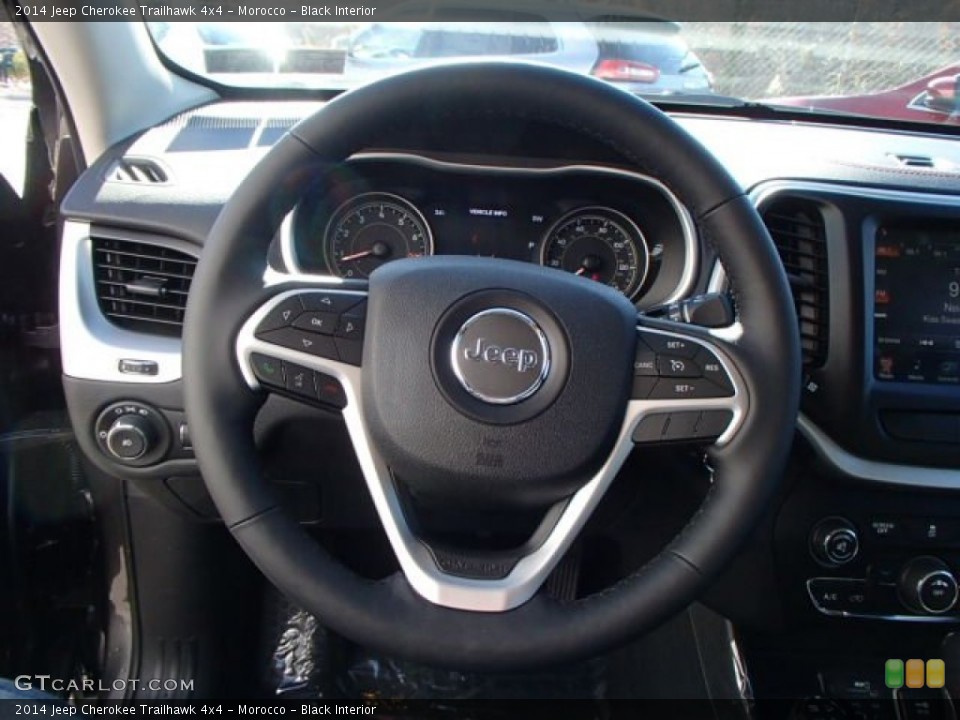 Morocco - Black Interior Steering Wheel for the 2014 Jeep Cherokee Trailhawk 4x4 #87882202