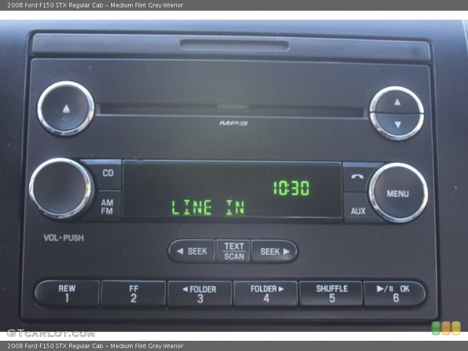 Medium Flint Grey Interior Audio System for the 2008 Ford F150 STX Regular Cab #87885187