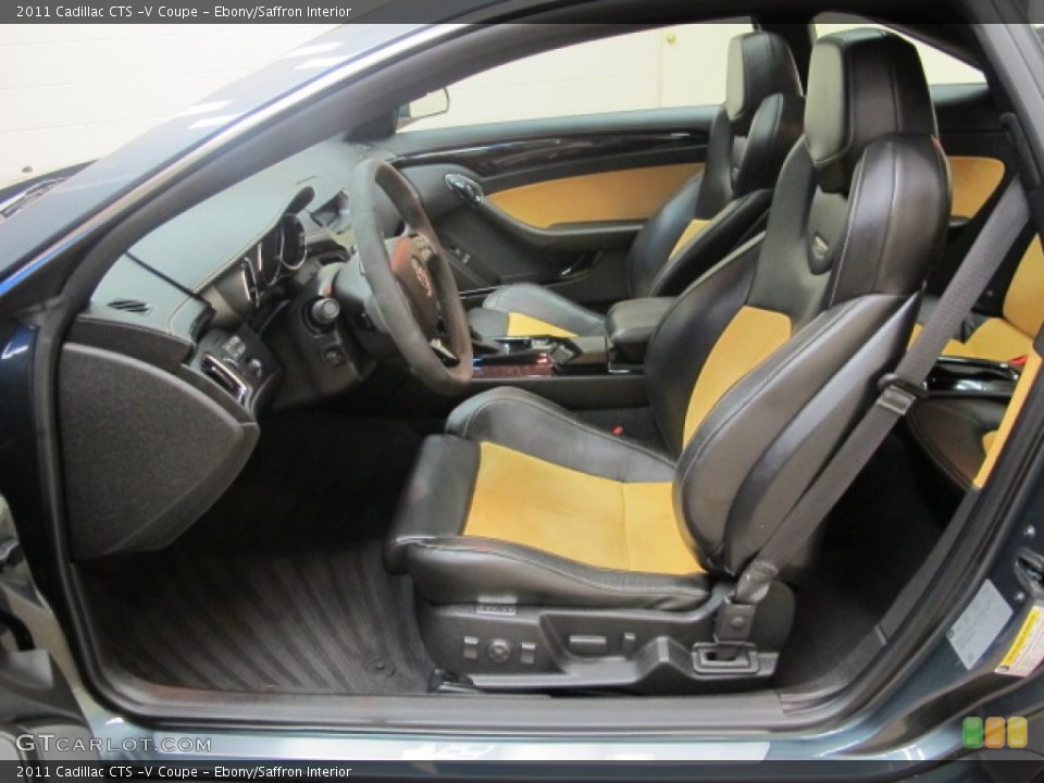 Ebony/Saffron Interior Photo for the 2011 Cadillac CTS -V Coupe #87886090