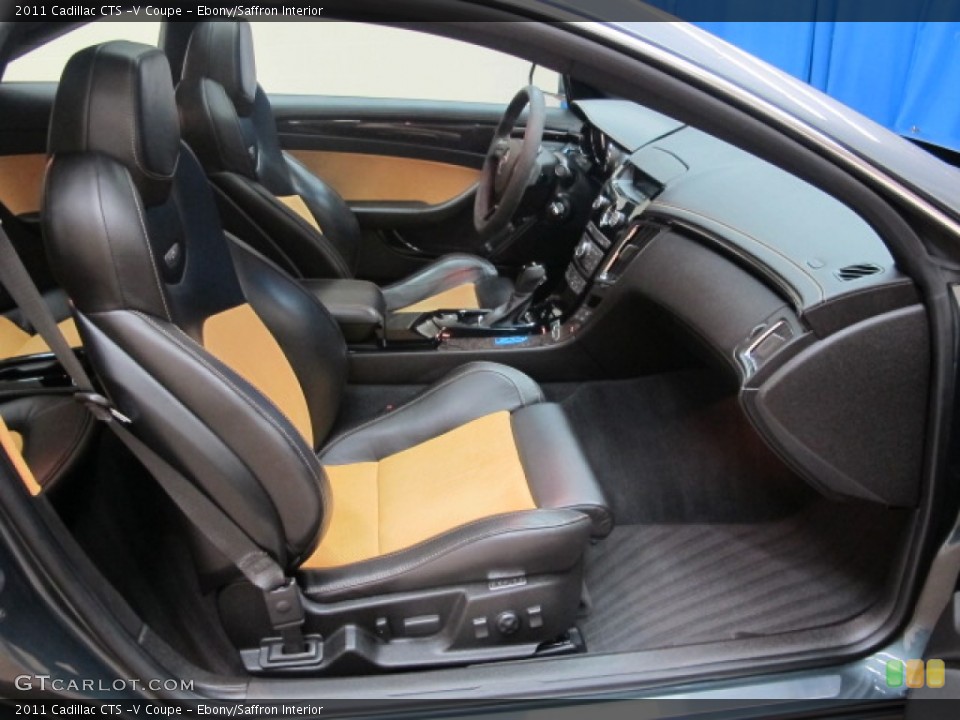 Ebony/Saffron Interior Front Seat for the 2011 Cadillac CTS -V Coupe #87886180