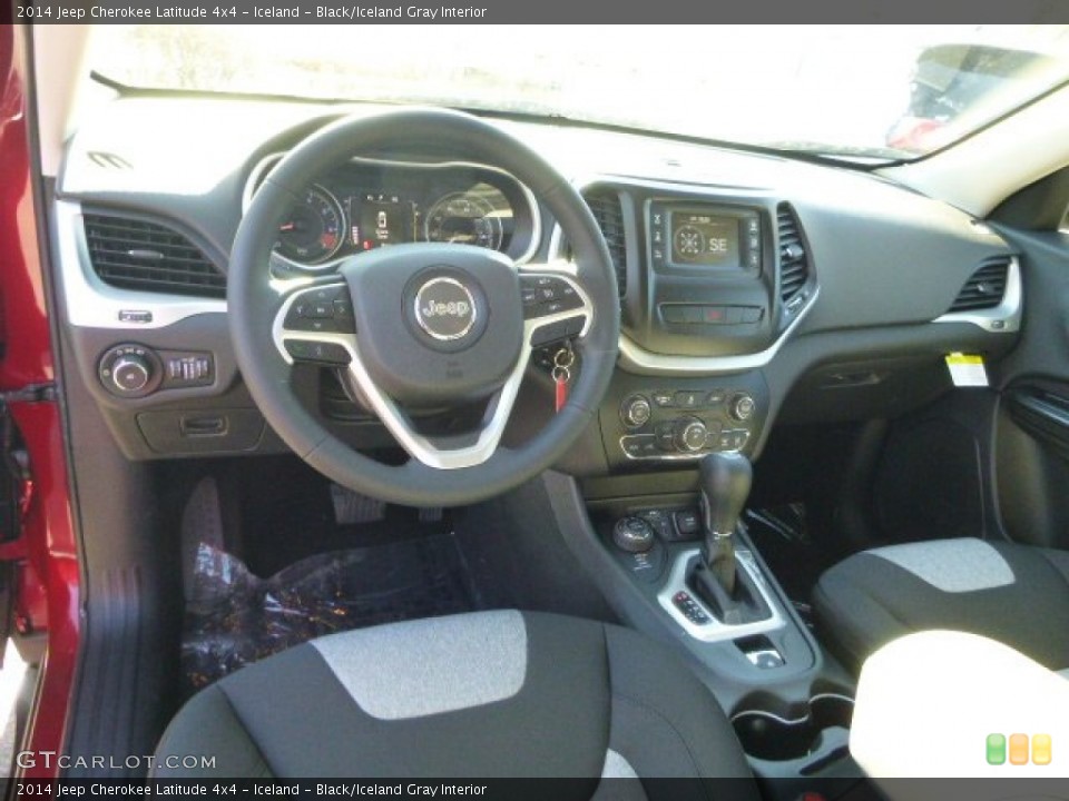 Iceland - Black/Iceland Gray Interior Dashboard for the 2014 Jeep Cherokee Latitude 4x4 #87886315