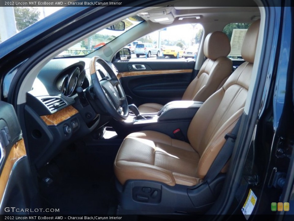 Charcoal Black/Canyon Interior Photo for the 2012 Lincoln MKT EcoBoost AWD #87889520