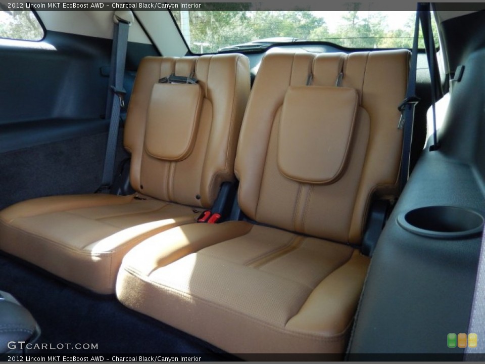 Charcoal Black/Canyon Interior Rear Seat for the 2012 Lincoln MKT EcoBoost AWD #87889647