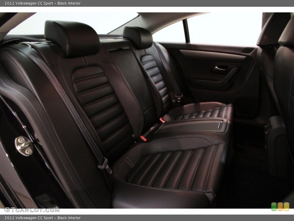 Black Interior Rear Seat for the 2011 Volkswagen CC Sport #87890386
