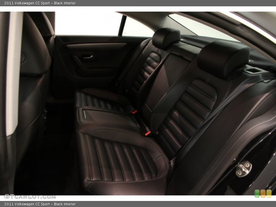 Black Interior Rear Seat for the 2011 Volkswagen CC Sport #87890410
