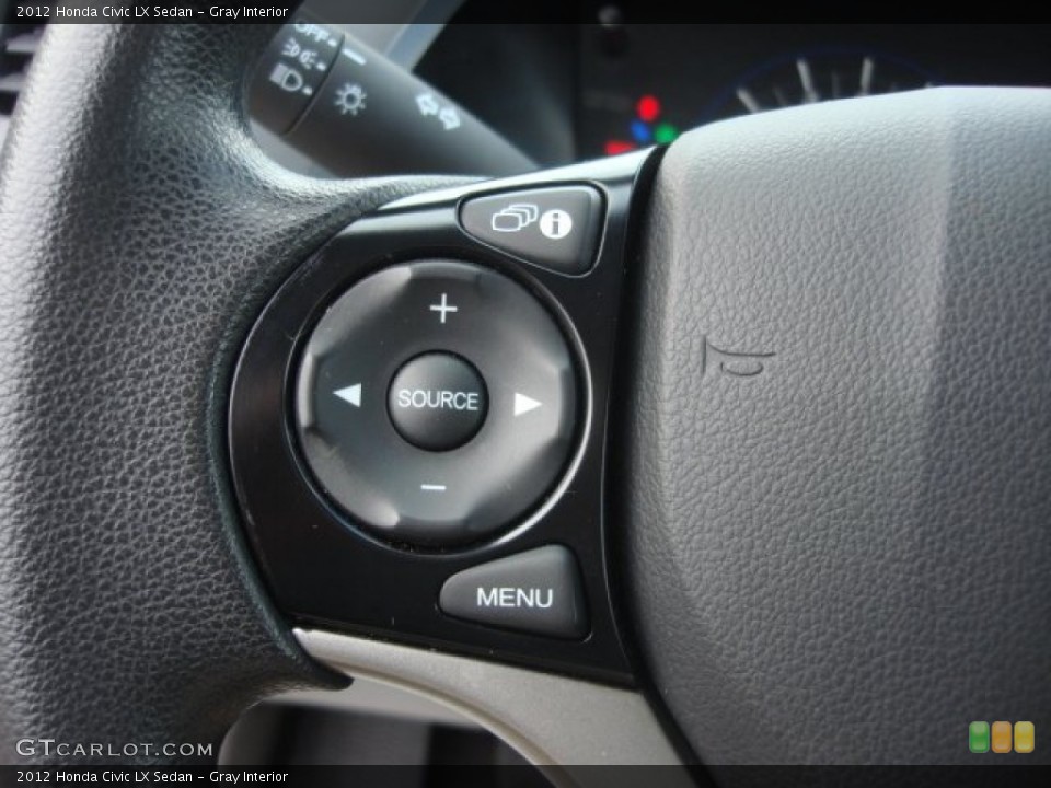 Gray Interior Controls for the 2012 Honda Civic LX Sedan #87891136