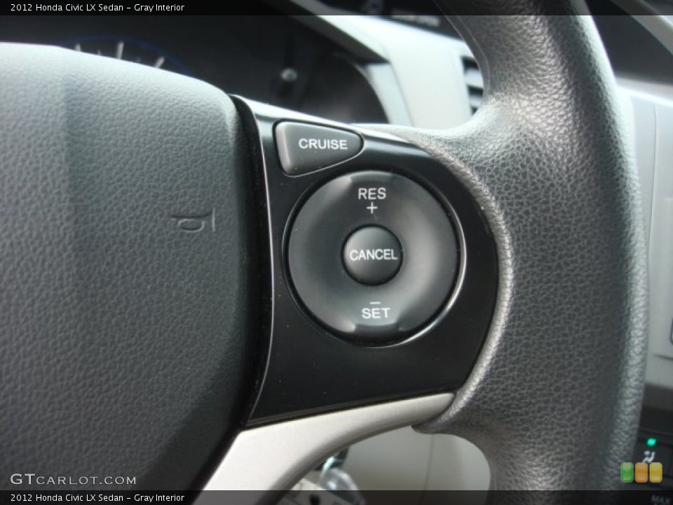 Gray Interior Controls for the 2012 Honda Civic LX Sedan #87891151