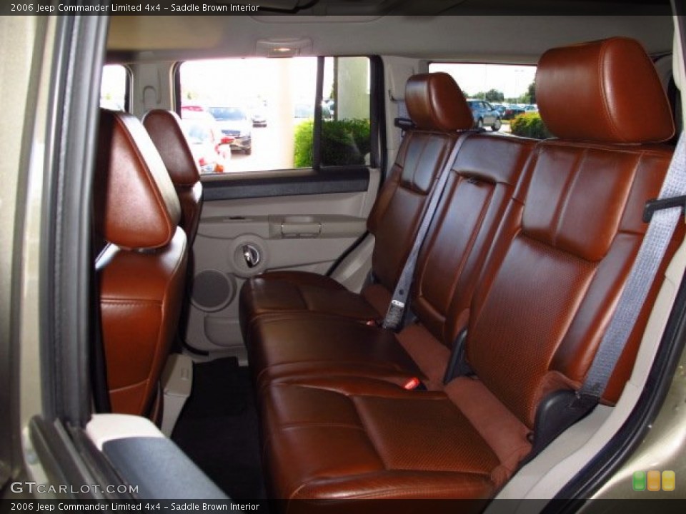 Saddle Brown Interior Rear Seat for the 2006 Jeep Commander Limited 4x4 #87898330