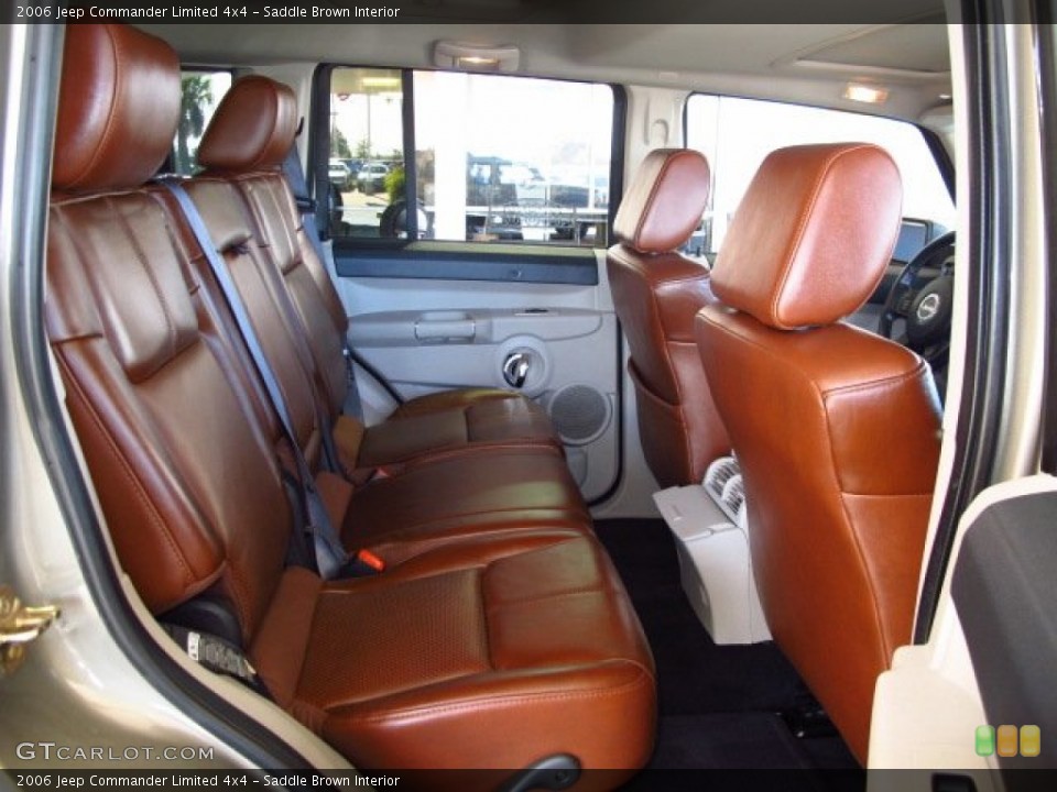 Saddle Brown Interior Rear Seat for the 2006 Jeep Commander Limited 4x4 #87898369