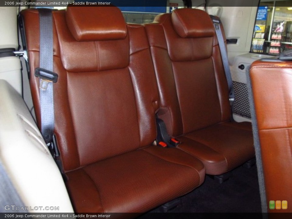 Saddle Brown Interior Rear Seat for the 2006 Jeep Commander Limited 4x4 #87898387