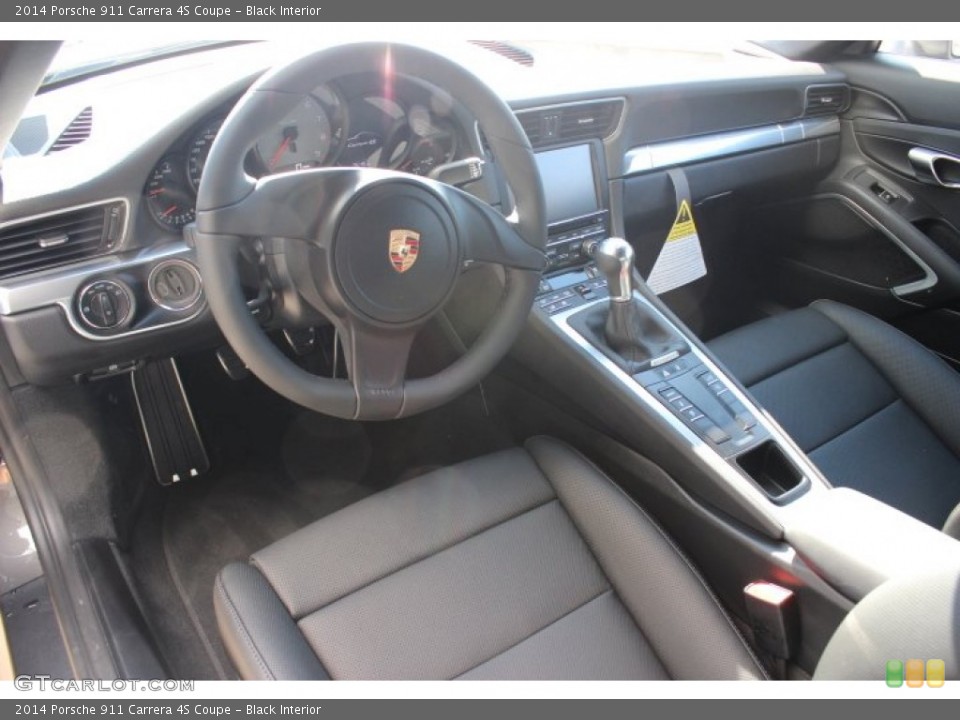 Black Interior Prime Interior for the 2014 Porsche 911 Carrera 4S Coupe #87900433