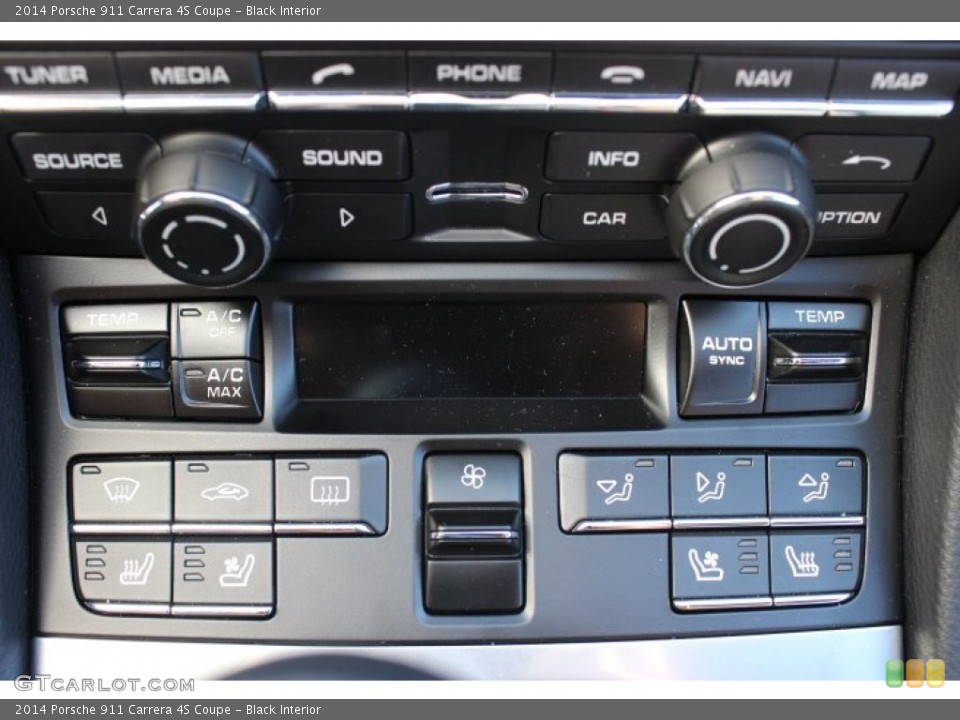 Black Interior Controls for the 2014 Porsche 911 Carrera 4S Coupe #87900559