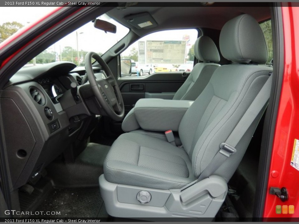 Steel Gray Interior Photo for the 2013 Ford F150 XL Regular Cab #87900799