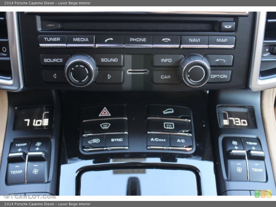 Luxor Beige Interior Controls for the 2014 Porsche Cayenne Diesel #87906172