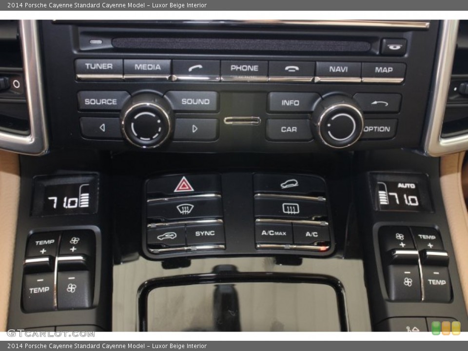 Luxor Beige Interior Controls for the 2014 Porsche Cayenne  #87906595