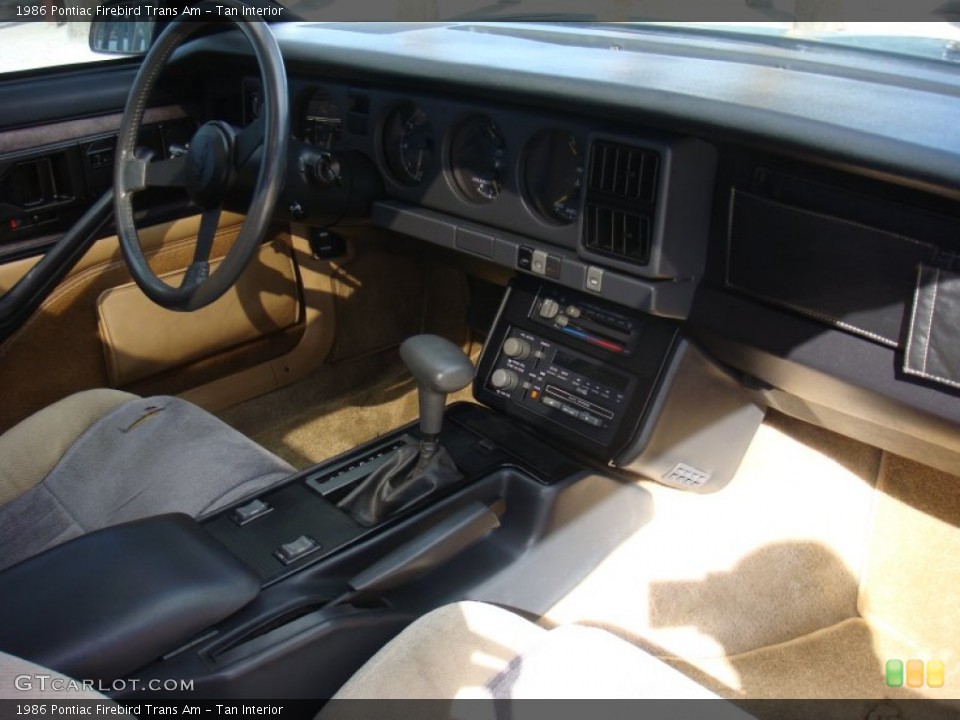 Tan Interior Dashboard for the 1986 Pontiac Firebird Trans Am #87907441