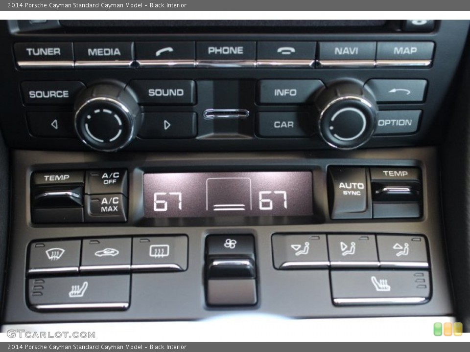 Black Interior Controls for the 2014 Porsche Cayman  #87907480