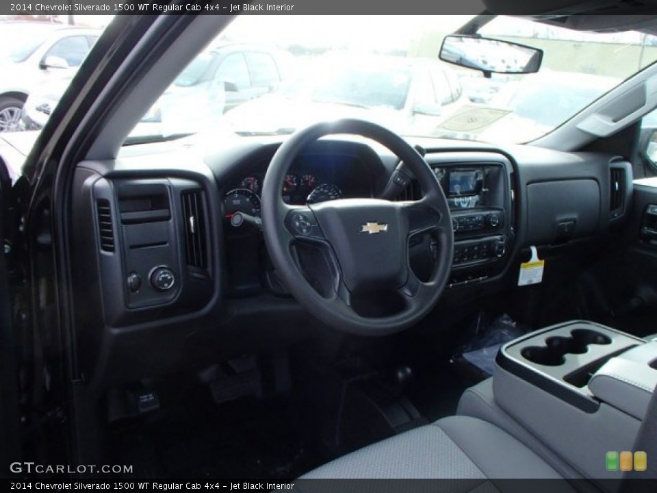 Jet Black Interior Prime Interior for the 2014 Chevrolet Silverado 1500 WT Regular Cab 4x4 #87913002