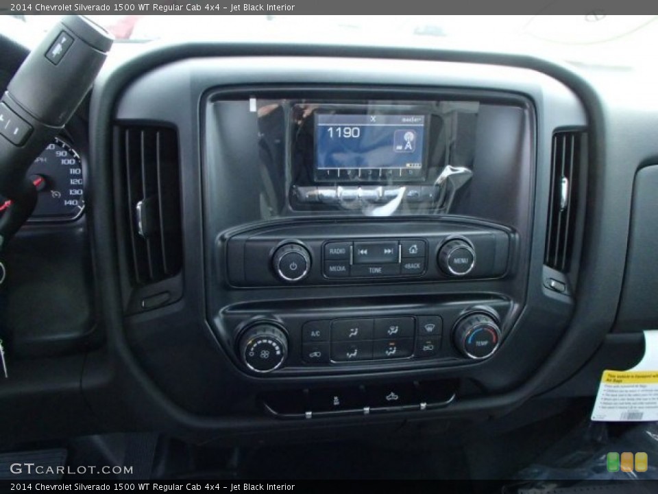 Jet Black Interior Controls for the 2014 Chevrolet Silverado 1500 WT Regular Cab 4x4 #87913113