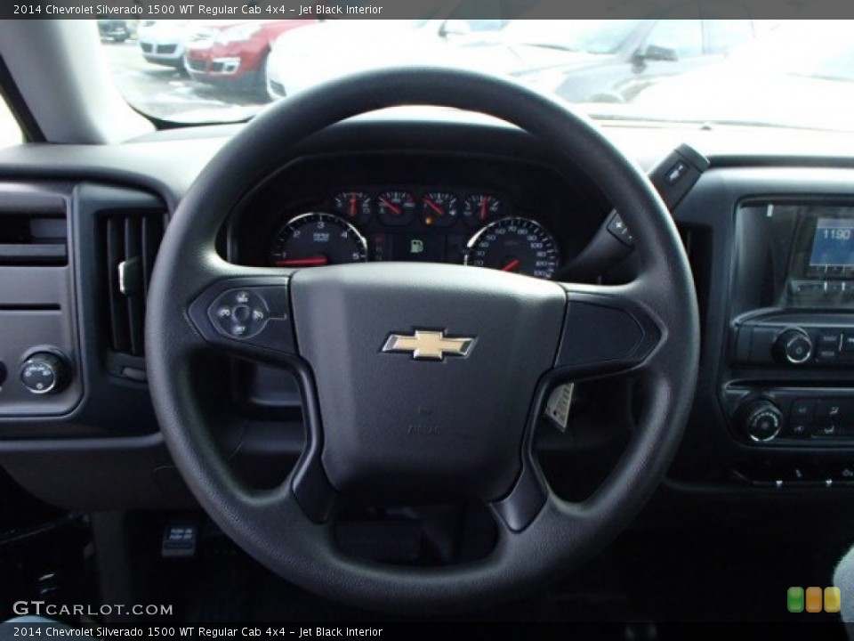 Jet Black Interior Steering Wheel for the 2014 Chevrolet Silverado 1500 WT Regular Cab 4x4 #87913128