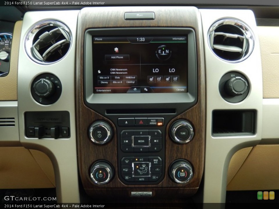 Pale Adobe Interior Controls for the 2014 Ford F150 Lariat SuperCab 4x4 #87913161