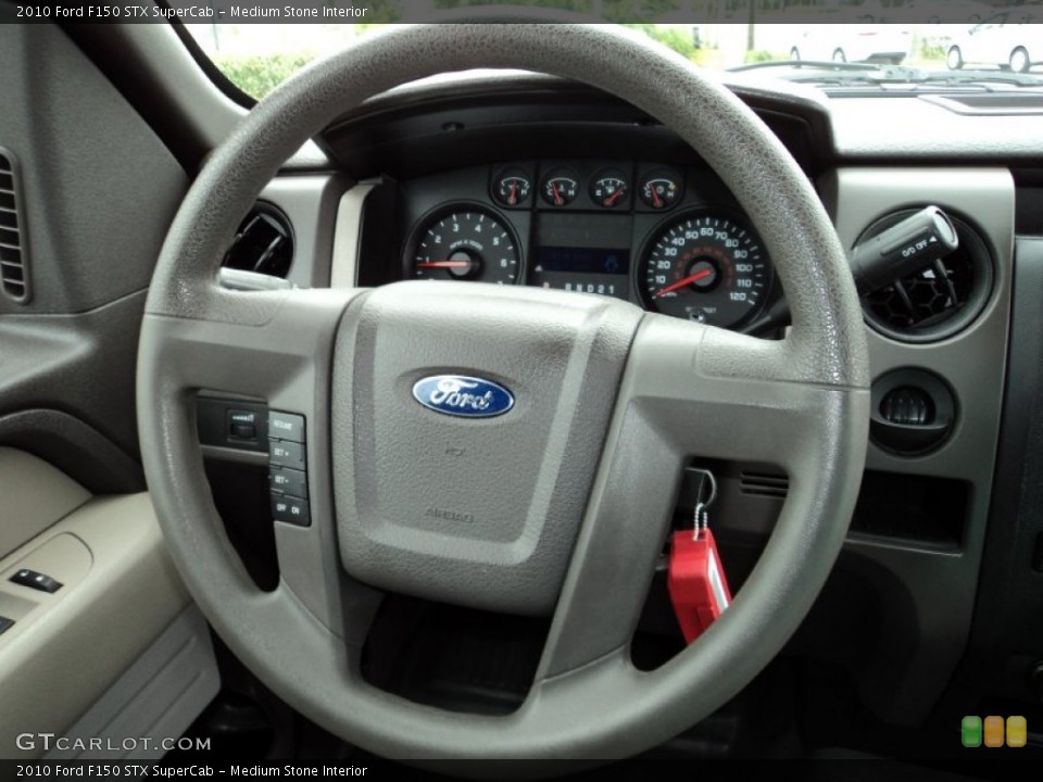 Medium Stone Interior Steering Wheel for the 2010 Ford F150 STX SuperCab #87918039