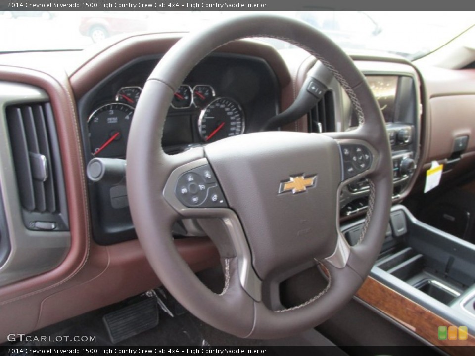 High Country Saddle Interior Steering Wheel for the 2014 Chevrolet Silverado 1500 High Country Crew Cab 4x4 #87918408