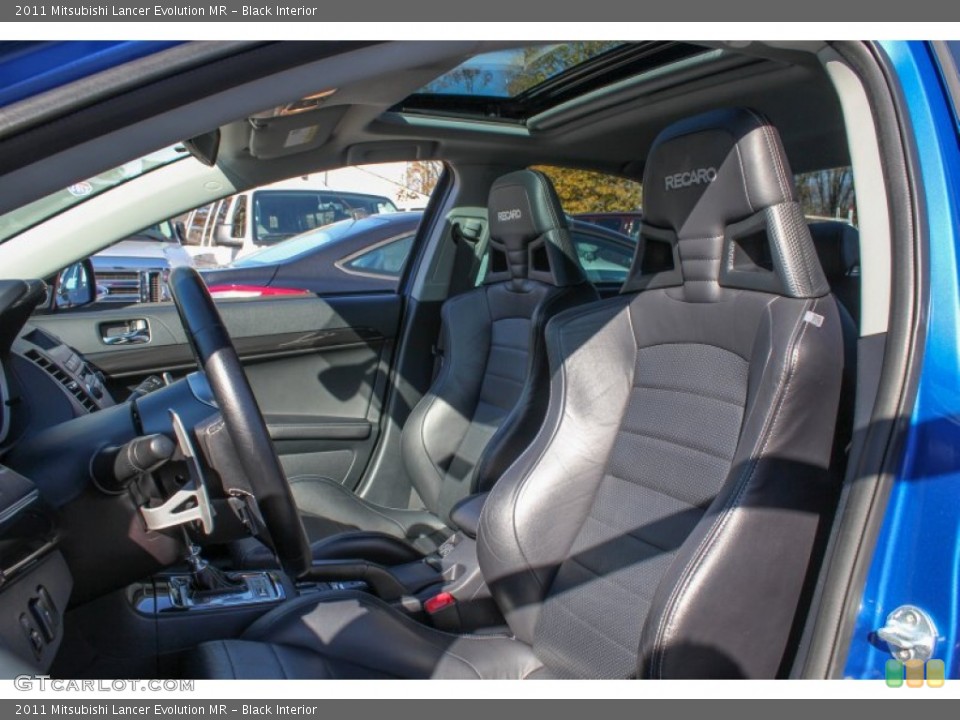 Black Interior Front Seat for the 2011 Mitsubishi Lancer Evolution MR #87918966