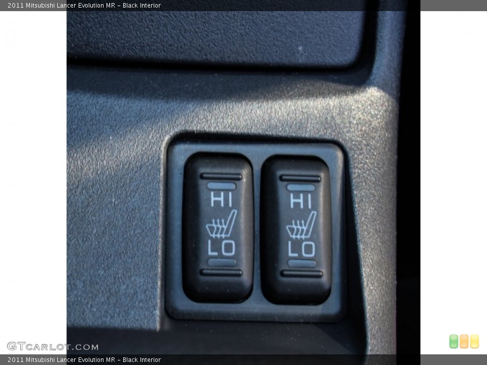 Black Interior Controls for the 2011 Mitsubishi Lancer Evolution MR #87919029