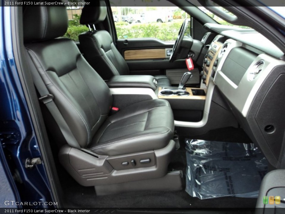 Black Interior Front Seat for the 2011 Ford F150 Lariat SuperCrew #87919647