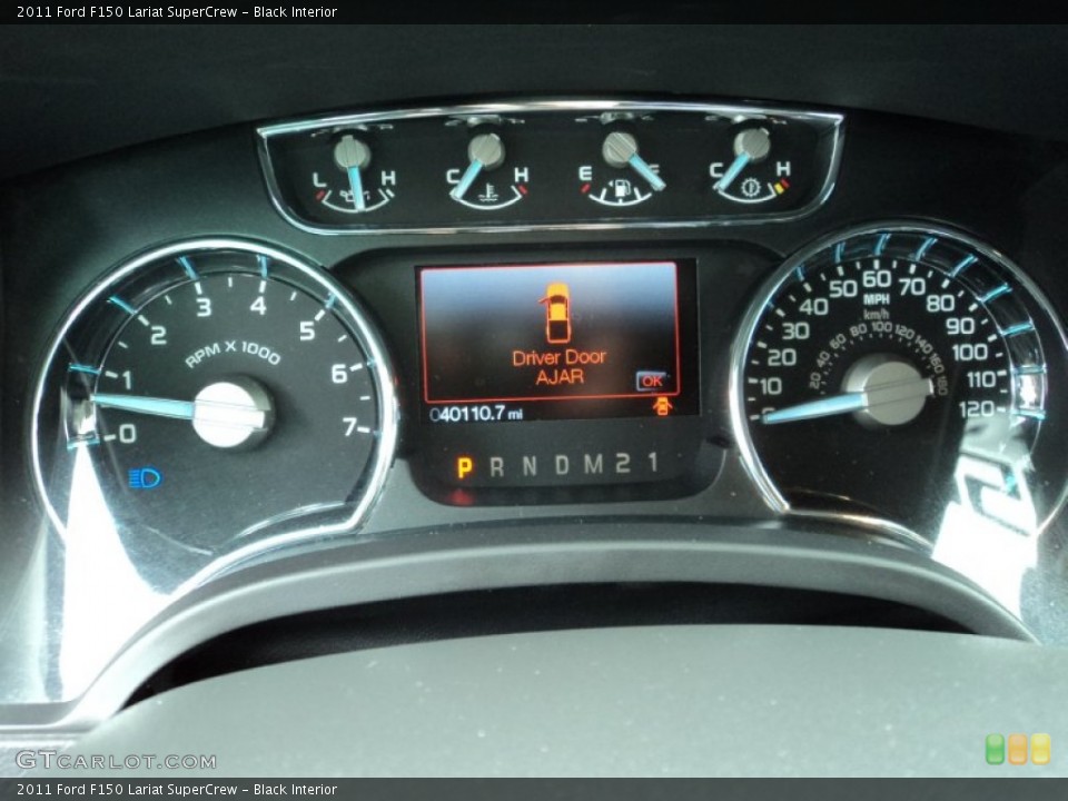 Black Interior Gauges for the 2011 Ford F150 Lariat SuperCrew #87919944