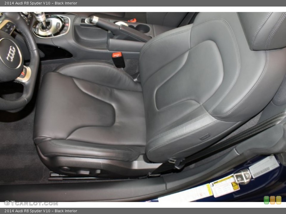 Black Interior Front Seat for the 2014 Audi R8 Spyder V10 #87930510