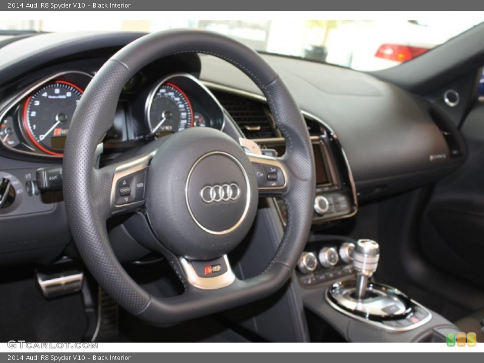 Black Interior Steering Wheel for the 2014 Audi R8 Spyder V10 #87930549
