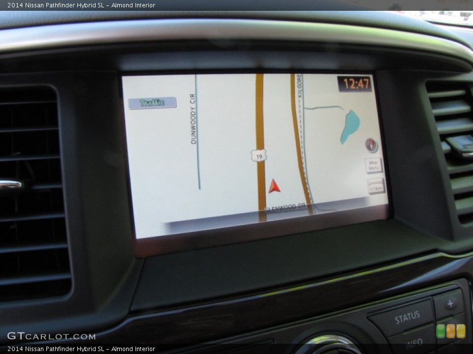 Almond Interior Navigation for the 2014 Nissan Pathfinder Hybrid SL #87931224