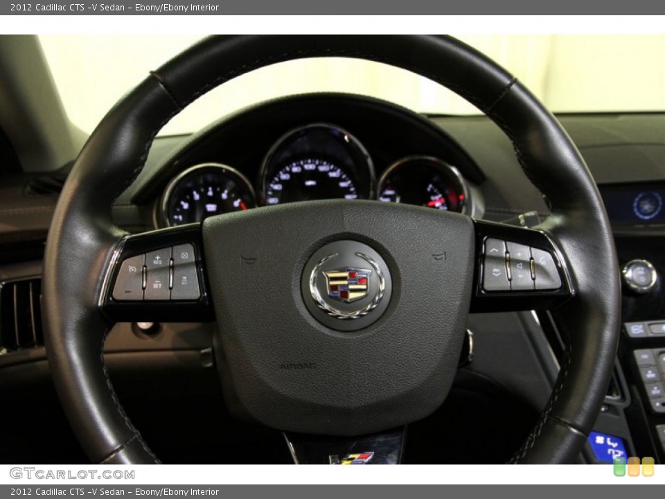 Ebony/Ebony Interior Steering Wheel for the 2012 Cadillac CTS -V Sedan #87938919